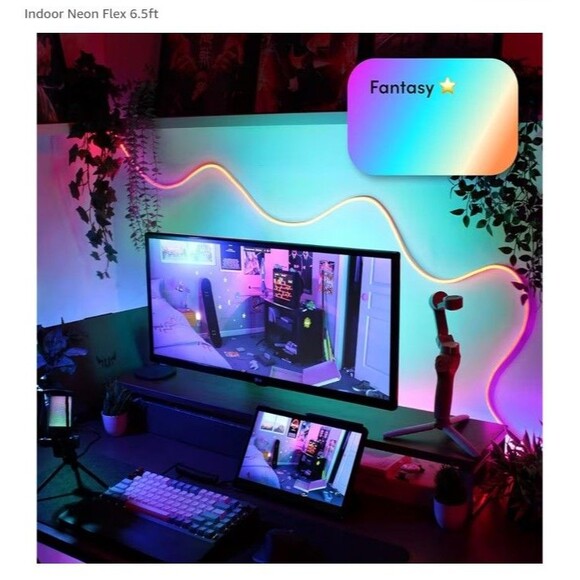 LIFX Neon Flex Smart LED Light Strip – Flexible RGB Color Changing Smart-New - Picture 6 of 10